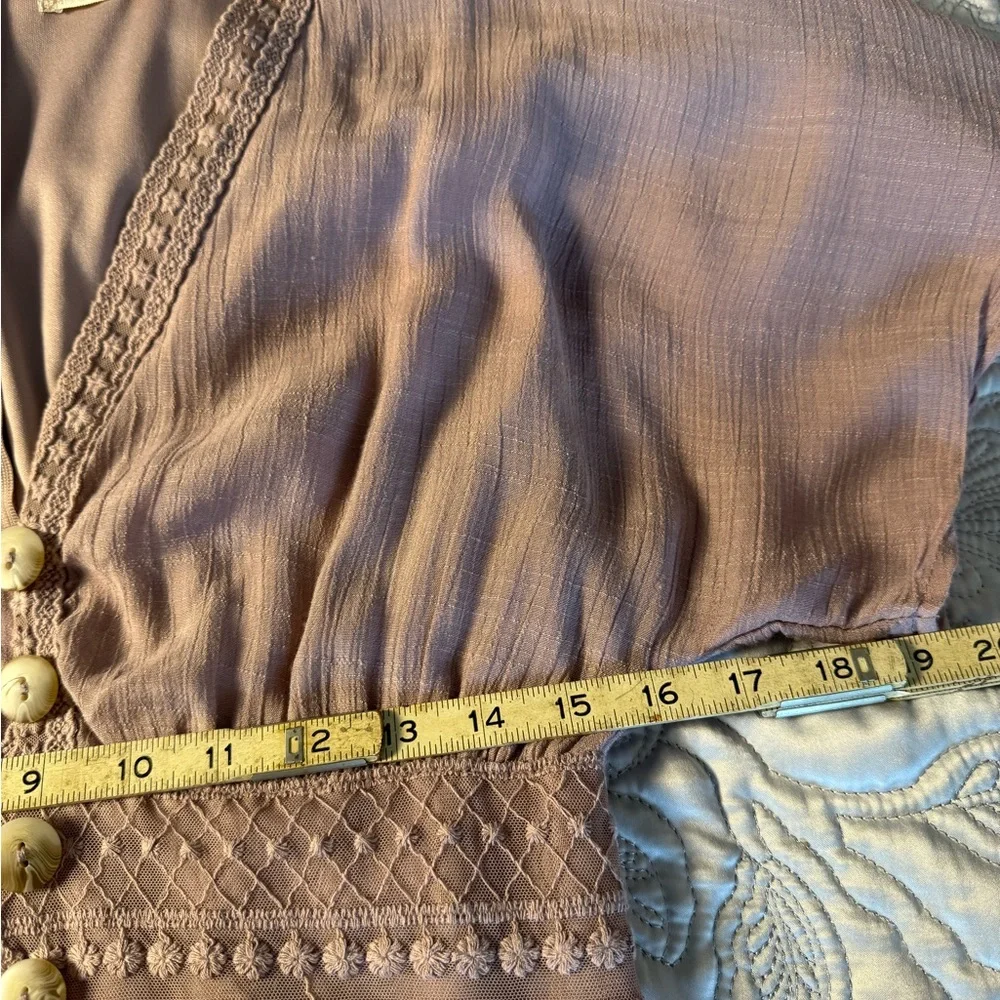 Alter’d State Mauve Lace-Trimmed Maxi Dress - Picture 12 of 16